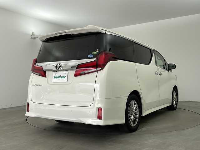 トヨタ アルファード S Cパッケージ 兵庫県 2018(平30)年 3.9万km ラグジュアリーホワイトパールクリスタルシャインガラスフレーク ・純正ナビ（フルセグ・CD・DVD・SD・BT・HDMI）/・バックカメラ/・デジタルインナーミラー/・サンルーフ/・ドライブレコーダー/・ビルトインETC2.0/・レーントレーシングアシスト/・クリアランスソナー/・パーキングサポートブレーキ/・プリクラッシュセーフティ/・ロードサインアシスト/・ナノイー/・オートマチックハイビーム/・三眼LEDオートライト/・フォグランプ/・電動パーキングブレーキ/・ブレーキホールド/・ステアリングヒーター/・合皮シート/・シートヒーター/・シートベンチレーション/・パワーシート/・両側パワースライドドア/・パワーバックドア/・純正フリップダウンモニター/・AC100V/・プッシュスタート/・スマートキー/・W＋サイドエアバック/・カーテンエアバック