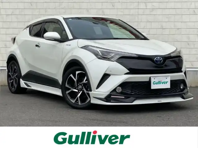 トヨタ Ｃ－ＨＲ G LEDエディション 岐阜県 2018(平30)年 5.1万km ホワイトパールクリスタルシャイン ワンオーナー/TRDフルエアロ/LEDエディション/C-HR専用ALPINE社製SDナビ/-BT/DVD/フルセグTV/カーアロマ/プラズマクラスター/LEDヘッドライト/オートハイビーム/ブレーキホールド/ドライブレコーダー/ハーフレザーシート/電動パーキングブレーキ/ステアリングスイッチ/取扱説明書/保証書/スマートキー2本/純正フロアマット/バックカメラ/ETC