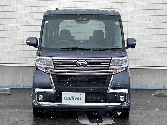 ダイハツ タント カスタム RS トップED SA Ⅲ 山形県 2017(平29)年 2.6万km メテオライトグレーイリュージョナルP ワンオーナー/スマートアシストIII/・衝突回避支援ブレーキ機能/・車線逸脱警報機能/・オートハイビーム（ＡＨＢ）/・コーナーセンサー/両側パワースライドドア/純正ナビ/(CD.DVD.BT.SD.USB)/バックカメラ/フルセグ/シートヒーター/LEDヘッドライト/プッシュスタート/スマートキー