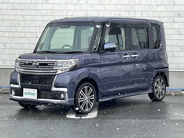 ダイハツ タント カスタム RS トップED SA Ⅲ 山形県 2017(平29)年 2.6万km メテオライトグレーイリュージョナルP ワンオーナー/スマートアシストIII/・衝突回避支援ブレーキ機能/・車線逸脱警報機能/・オートハイビーム（ＡＨＢ）/・コーナーセンサー/両側パワースライドドア/純正ナビ/(CD.DVD.BT.SD.USB)/バックカメラ/フルセグ/シートヒーター/LEDヘッドライト/プッシュスタート/スマートキー