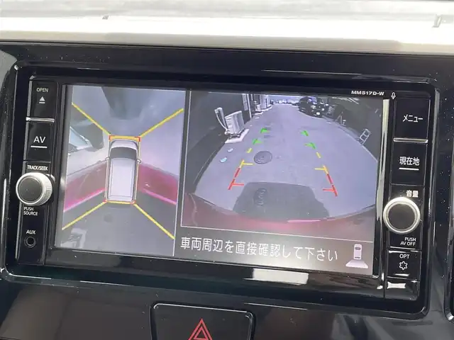 日産 デイズ ルークス HWS X Vセレクション 滋賀県 2018(平30)年 2.9万km スパークリングレッドM 禁煙車/純正ナビ（MM517D-W)/（CD/DVD/SD/BT/USB/フルセグTV）/エマージェンシーブレーキ/車線逸脱警報/オートマチックハイビーム/アラウンドビューモニター/ETC/前後ドライブレコーダー（ZDR055）/ハーフレザーシート/両側パワースライドドア/後席テーブル/プッシュスタート/インテリジェントキー×２/オーバーヘッドコンソール/ナノイー付リアシーリングファン/LEDヘッドランプ/フロアマット/純正15インチAW