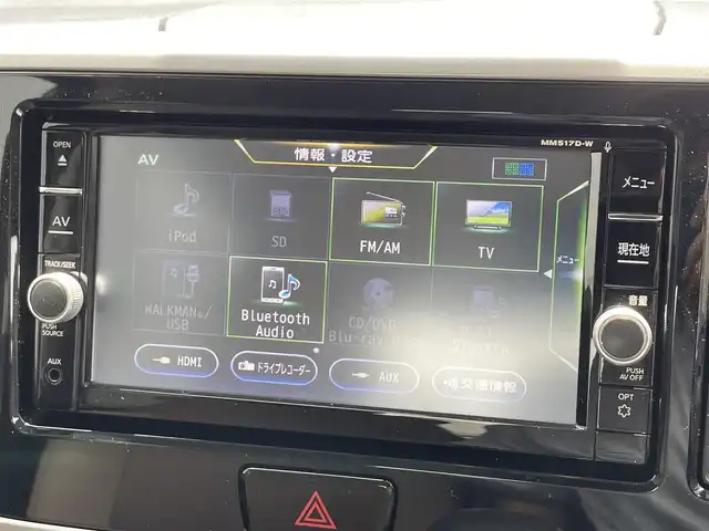 日産 デイズ ルークス HWS X Vセレクション 滋賀県 2018(平30)年 2.9万km スパークリングレッドM 禁煙車/純正ナビ（MM517D-W)/（CD/DVD/SD/BT/USB/フルセグTV）/エマージェンシーブレーキ/車線逸脱警報/オートマチックハイビーム/アラウンドビューモニター/ETC/前後ドライブレコーダー（ZDR055）/ハーフレザーシート/両側パワースライドドア/後席テーブル/プッシュスタート/インテリジェントキー×２/オーバーヘッドコンソール/ナノイー付リアシーリングファン/LEDヘッドランプ/フロアマット/純正15インチAW