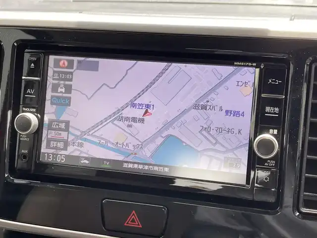 日産 デイズ ルークス HWS X Vセレクション 滋賀県 2018(平30)年 2.9万km スパークリングレッドM 禁煙車/純正ナビ（MM517D-W)/（CD/DVD/SD/BT/USB/フルセグTV）/エマージェンシーブレーキ/車線逸脱警報/オートマチックハイビーム/アラウンドビューモニター/ETC/前後ドライブレコーダー（ZDR055）/ハーフレザーシート/両側パワースライドドア/後席テーブル/プッシュスタート/インテリジェントキー×２/オーバーヘッドコンソール/ナノイー付リアシーリングファン/LEDヘッドランプ/フロアマット/純正15インチAW