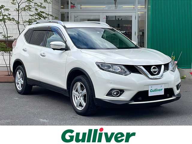 日産 エクストレイル 20Xt エマージェンシーブレーキ 青森県 2016(平28)年 9.3万km ブリリアントホワイトパール 4WD/純正SDナビ・フルセグTV/CD・DVD・Bluetooth/アラウンドビューモニター/前席シートヒーター/クルーズコントロール/パワーバックドア/パーキングアシスト/エマージェンシーブレーキ/レーンキープアシスト/前後ソナー/踏み間違い衝突防止アシスト/純正ビルトインETC/純正ドライブレコーダー/LEDヘッドライト/フォグランプ/社外17インチアルミ/ルーフレール/インテリキー/プッシュスタート