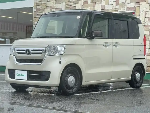ホンダ Ｎ ＢＯＸ L ターボ 徳島県 2021(令3)年 2.3万km プレミアムアイボリーパールⅡ 純正8インチナビ　VXU-217NBi/AM/FM/Bluetooth/DISC/USB/TV/SD/iPod/バックカメラ/両側電動スライドドア/ビルトインETC/追従式クルーズコントロール/ドライブレコーダー/コーナーセンサー/純正フロアマット/シートヒーター/オートマッチクハイビーム/ドアバイザー/パドルシフト/スマートキー/プッシュスタート/オートライト