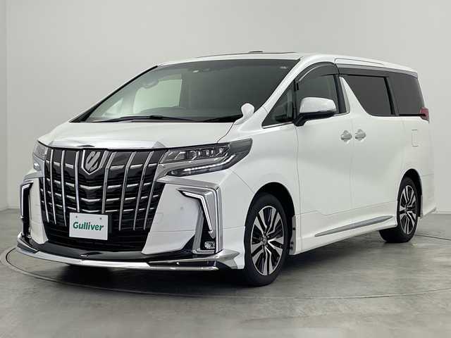 トヨタ アルファード S Cパッケージ 群馬県 2023(令5)年 0.5万km ホワイトパールクリスタルシャイン サンルーフ　モデリスタエアロ　純正９型ナビ　純正１２型後席モニター　フルセグＴＶ　バックカメラ　両側電動スライドドア　電動リアゲート　ＡＣ１００Ｖ電源　シートヒーター／エアーシート　ＢＳＭ　禁煙車