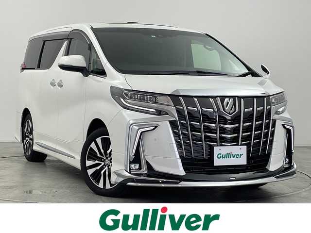 トヨタ アルファード S Cパッケージ 群馬県 2023(令5)年 0.5万km ホワイトパールクリスタルシャイン サンルーフ　モデリスタエアロ　純正９型ナビ　純正１２型後席モニター　フルセグＴＶ　バックカメラ　両側電動スライドドア　電動リアゲート　ＡＣ１００Ｖ電源　シートヒーター／エアーシート　ＢＳＭ　禁煙車