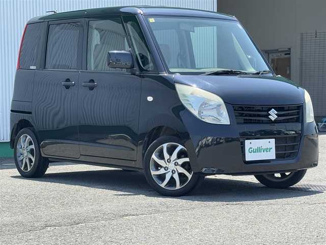 スズキ パレット X 徳島県 2012(平24)年 12.4万km ブルーイッシュブラックパール3 社外ナビ　MDV-323/バックカメラ/片側パワースライドドア/ワンセグTV走行中視聴可/ベンチシート/社外フロアマット/プッシュスタート/スペアキー/ハロゲンヘッドライト