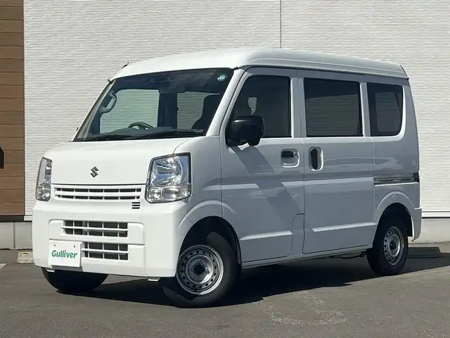 スズキ エブリイ PA 秋田県 2024(令6)年 2.3万km スペリアホワイト ４WD/禁煙車/スズキセーフティサポート/衝突被害軽減ブレーキデュアルカメラブレーキサポート/純正ラジオ付き時計パネル（AM/FM）/スズキ純正12インチアルミ（夏タイヤ装着）/アイドリングストップ/コーナーセンサー/レーンキープアシスト/オートマチックハイビーム/オートライト/パワーステアリング/ヘッドライトレベライザー/横滑り防止/寒冷地仕様/保証書/取扱説明書/記録簿/スペアキー1本有
