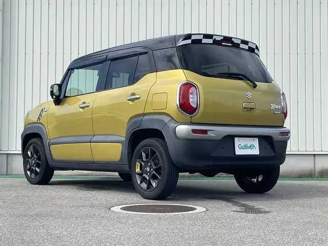 スズキ クロスビー HYBRID MZ 富山県 2018(平30)年 3.2万km ラッシュイエローメタリック/ブラック2トーンルーフ ワンオーナー／/アラウンドビューモニター／/純正８インチナビ／/フルセグＴＶ／/Ｂｌｕｅｔｏｏｔｈ／/ＤＶＤ再生／/運転席助手席シートヒーター／/ＬＥＤオートライト／/コーナーセンサー／/ビルトインＥＴＣ／/クルーズコントロール
