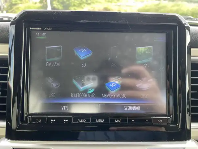スズキ クロスビー HYBRID MZ 富山県 2018(平30)年 3.2万km ラッシュイエローメタリック/ブラック2トーンルーフ ワンオーナー／/アラウンドビューモニター／/純正８インチナビ／/フルセグＴＶ／/Ｂｌｕｅｔｏｏｔｈ／/ＤＶＤ再生／/運転席助手席シートヒーター／/ＬＥＤオートライト／/コーナーセンサー／/ビルトインＥＴＣ／/クルーズコントロール