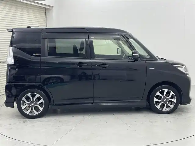 スズキ ソリオ バンディット HV MV Dカメラ ブレーキS 茨城県 2015(平27)年 4.1万km スーパーブラックパール 純正ナビ/・バックカメラ/・フルセグテレビ/・Bluetooth接続/・CDチェンジャー/・AUX（ミュージックプレイヤー接続）/ETC/ドライブレコーダー/両側パワースライドドア/スマートキー/エンジンスタートボタン/シートヒーター/クルーズコントロール/フロントフォグ/純正アルミホイール/LEDヘッドライト/・オートライト/ABS/レーンアシストキープ/横滑り防止装置/盗難防止装置/衝突被害軽減システム