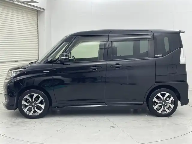 スズキ ソリオ バンディット HV MV Dカメラ ブレーキS 茨城県 2015(平27)年 4.1万km スーパーブラックパール 純正ナビ/・バックカメラ/・フルセグテレビ/・Bluetooth接続/・CDチェンジャー/・AUX（ミュージックプレイヤー接続）/ETC/ドライブレコーダー/両側パワースライドドア/スマートキー/エンジンスタートボタン/シートヒーター/クルーズコントロール/フロントフォグ/純正アルミホイール/LEDヘッドライト/・オートライト/ABS/レーンアシストキープ/横滑り防止装置/盗難防止装置/衝突被害軽減システム