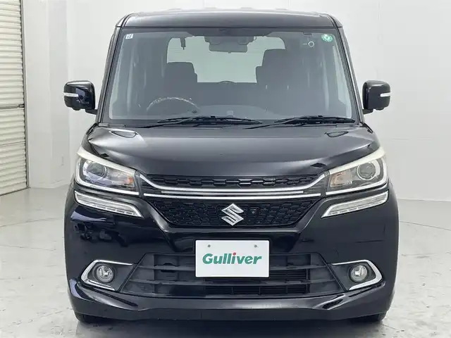 スズキ ソリオ バンディット HV MV Dカメラ ブレーキS 茨城県 2015(平27)年 4.1万km スーパーブラックパール 純正ナビ/・バックカメラ/・フルセグテレビ/・Bluetooth接続/・CDチェンジャー/・AUX（ミュージックプレイヤー接続）/ETC/ドライブレコーダー/両側パワースライドドア/スマートキー/エンジンスタートボタン/シートヒーター/クルーズコントロール/フロントフォグ/純正アルミホイール/LEDヘッドライト/・オートライト/ABS/レーンアシストキープ/横滑り防止装置/盗難防止装置/衝突被害軽減システム