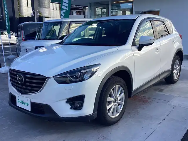 マツダ ＣＸ－５ XD プロアクティブ 京都府 2017(平29)年 14.1万km クリスタルホワイトパールマイカ ワンオーナー/4WD/純正ナビ　フルセグTV/　CD DVD BT USB AUX/バックカメラ/セーフティクルーズパッケージ/　スマートサポートブレーキ/　レーダークルーズ/　スマートシティブレーキサポート/　リアパーキングセンサー/　ドライバーアテンションアラート/ビルトインETC/LEDヘッドライト/前後フォグ/スマートキー×2/新車保証書/取扱説明書/　