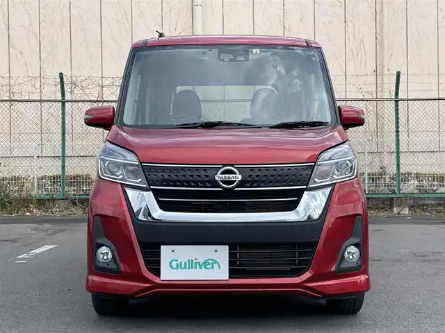 日産 デイズ ルークス ハイウェイスターX Gパッケージ 東京都 2018(平30)年 1.9万km スパークリングレッドM 純正ナビ/アラウンドビューモニター/エマージェンシーブレーキ/LEDヘッドライト/両側電動スライドドア/ETC/ドライブレコーダー/アイドリングストップ/ステアリングスイッチ/スマートキー