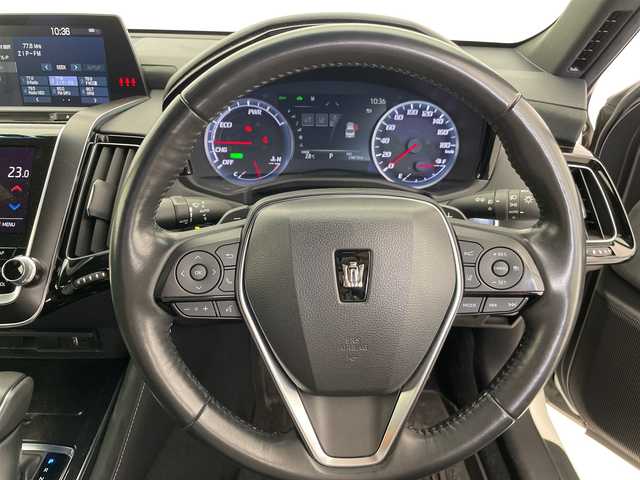 トヨタ クラウン ハイブリッド S エレガンススタイル 愛知県 2019(令1)年 2.6万km ホワイトパールクリスタルシャイン 純正ナビＴＳＳ/ブラインドスポットモニター/ＴＳＳ/レーダークルーズコントロール/ＰＣＳ/ＬＤＡ/オートマチックハイビーム/シートヒーター/コーナーセンサー/ステアリングヒーター/パドルシフト/フルセグ/Bluetooth/バックカメラ/純正アルミホイール/本革ステアリング