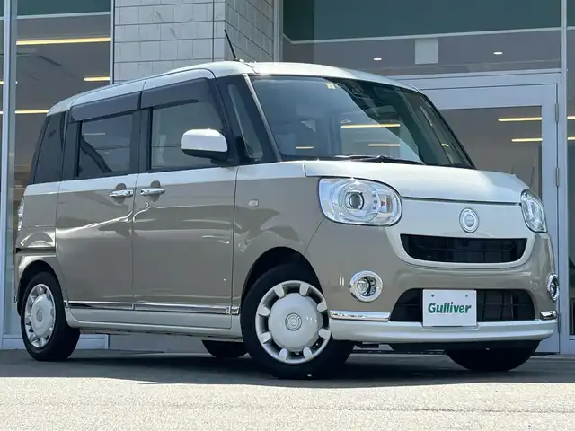 ダイハツ ムーヴ キャンバス G メイクアップ SA Ⅲ 兵庫県 2018(平30)年 3.9万km パールホワイトⅢ/ナチュラルベージュマイカメタリック 2トーン 純正ＳＤナビ/ＢＴオーディオ　/ＣＤ／ＤＶＤ　/フルセグＴＶ　/バックカメラ　/前方ドライブレコーダー　/ＥＴＣ　/両側パワスラ　/ＬＥＤオートライト　/スペアキー　/ＡＢＳ　/横滑り防止装置　/衝突被害軽減システム