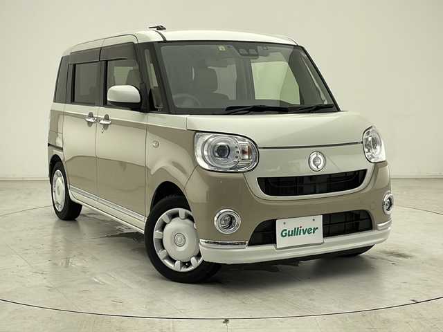 ダイハツ ムーヴ キャンバス G メイクアップ SA Ⅲ 千葉県 2018(平30)年 3.9万km パールホワイトⅢ/ナチュラルベージュマイカメタリック 2トーン 衝突軽減ブレーキ/レーンキープアシスト/バックカメラ/純正SDナビ/（フルセグ/Bluetooth/CD/DVD/FM/AM）/ETC/ドライブレコーダー（前のみ）/アイドリングストップ/両側パワースライドドア/LEDヘッドライト/フォグライト/電動格納ミラー/純正フロアマット/純正サイドバイザー/Wエアバッグ