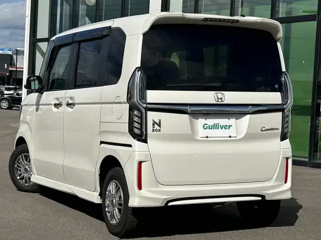 ホンダ Ｎ ＢＯＸ カスタム G EX ホンダセンシング 道南・函館 2018(平30)年 5.2万km プレミアムホワイトパールⅡ /純正ナビ//フルセグTV//純正エンジンスターター//バックカメラ//ETC//両側パワースライドドア//CMBS//クルーズコントロール//オートマチックハイビーム//前席シートヒーター//LEDヘッドライト//LEDフォグランプ//スマートキー//エンジンプッシュスタート