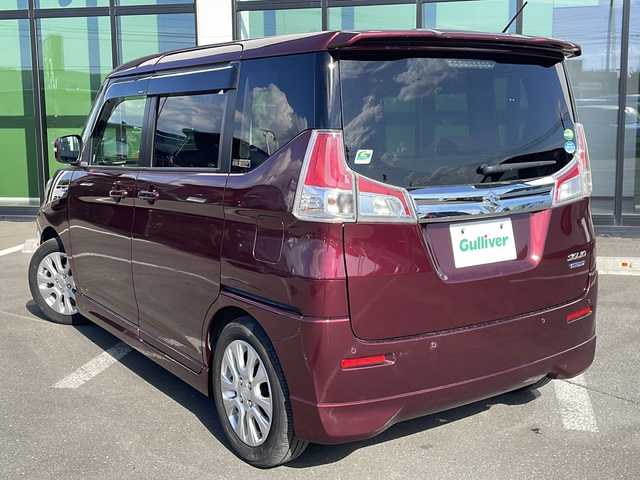 スズキ ソリオ HV MZ 道東・釧路十勝 2019(令1)年 7.4万km クラレットレッドM ・4WD/・社外SDナビ/(フルセグ・CD・DVD・BT・FM・AM)/・レーダークルーズコントロール/・両側パワースライドドア/・車線逸脱警報/・衝突軽減システム/・リアパーキングセンサー/・前席シートヒーター/・横滑り防止/・ETC/・前方ドライブレコーダー/・本革巻きステアリング/・ステアリングスイッチ/・アイドリングストップ/・HIDヘッドライト/・オートライト/・フォグライト/・スマートキー/・プッシュスタート/・社外AW付冬タイヤ　積込