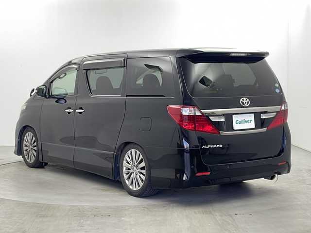 トヨタ アルファード 240S タイプゴールド 栃木県 2013(平25)年 12.9万km ブラック 純正SDナビ/・CD/DVD/BT/フルセグTV/両側パワースライドドア　/純正フリップダウンモニター　/ETC　/バックカメラ　/ハーフレザーシート　/クルーズコントロール　/パワーバックドア　/ウッドコンビステアリング　/オートライト/ブッシュスタート