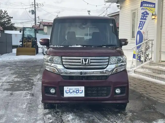 ホンダ Ｎ ＢＯＸ カスタム G Aパッケージ 秋田県 2014(平26)年 9.5万km プレミアムディープロッソパール (株)IDOMが運営する【じしゃロン秋田店】の自社ローン専用車両になりますこちらは現金またはオートローンご利用時の価格です。自社ローンご希望の方は別途その旨お申付け下さい/メモリナビ/ワンセグテレビ/バックカメラ/ウィンカーミラー/プッシュスタート/片側パワースライドドア/ETC/スマートキー