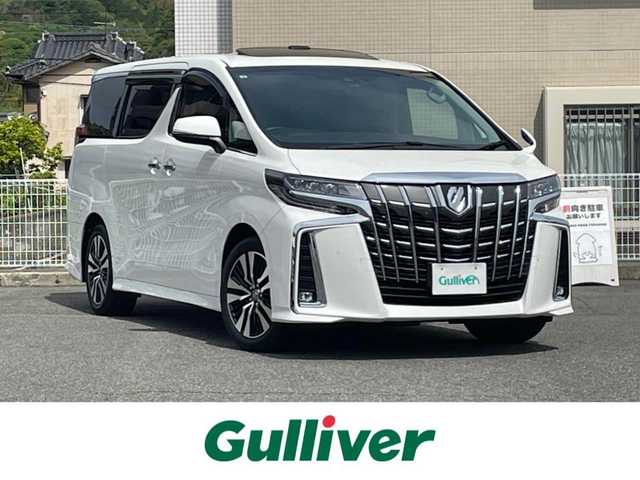 トヨタ アルファード S Cパッケージ 山口県 2021(令3)年 2.9万km ホワイトパールクリスタルシャイン 黒革シート/前席エアシート シートヒーター/前席パワーシート/Wサンルーフ/両側パワースライドドア/パワーバックドア/衝突被害軽減ブレーキ/レーンアシスト/オートマチックハイビーム/レーダークルーズコントロール/ディスプレイオーディオ/フルセグTV CD DVD BT HDMI/バックカメラ/コーナーセンサー/LEDオートヘッドライト/フォグライト/ステアリングヒーター/シーケンシャルウィンカー/ドラレコ/W サイド カーテン ニー エアバッグ/禁煙車