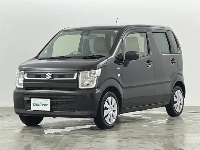 スズキ ワゴンＲ HYBRID FX 福島県 2018(平30)年 1.6万km アーバンブラウンパールメタリック スズキセーフティーサポート/・車線逸脱警報/・コーナーセンサー　/・オートハイビーム/シートヒーター　/プッシュスタート　/・スマートキー　/・スペアキー/ヘッドアップディスプレイ/オートライト　/ウィンカーミラー/オートミラー/純正フロアマット/ドアバイザー/保証書
