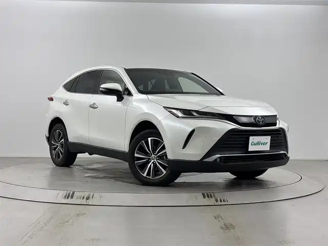 トヨタ ハリアー ハイブリッド G 埼玉県 2021(令3)年 4.4万km ホワイトパールクリスタルシャイン 純正７インチディスプレイオーディオ　/バックカメラ　/デジタルインナーミラー　/パワーバックドア　/純正ビルトインＥＴＣ　/社外前後ドラレコ　/オートマティックハイビーム　/Ｍｉｒａｃａｓｔ　/レーダークルーズコントロール/パワーシート