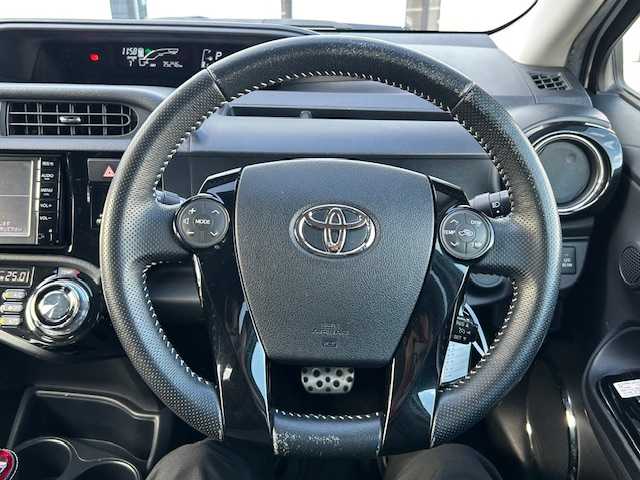 トヨタ アクア G G’s 宮城県 2016(平28)年 7.6万km ライムホワイトパールクリスタルシャイン 登録時走行距離75246km/クルーズコントロール/プリクラッシュセーフティ/バックカメラ/レーンキープアシスト/社外ETC/社外ドライブレコーダー（前のみ）/ステアリングリモコン/リモコンキー/純正LEDヘッドライト/フォグランプ/社外フロアマット/ドアバイザー/社外アルミホイール/コーナーポール/ウインカーミラー