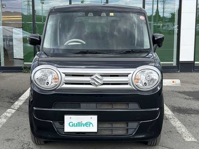 スズキ ワゴンＲ スマイル HYBRID S 新潟県 2023(令5)年 3.8万km ブルーイッシュブラックパール3 ・４WD/・寒冷地仕様/・社外メモリナビ/（CD&DVD&SD&USB&BT&ワンセグ）/・衝突軽減ブレーキ/・レーンキープアシスト/・横滑り防止/・両側パワースライド/・コーナーセンサー/・D/Nシートヒーター/・ベンチシート/・ドアミラーヒーター/・ETC/・プッシュスタート/・ハロゲンヘッドライト/・純正フロアマット/・純正ホイールキャップ付鉄ホイール