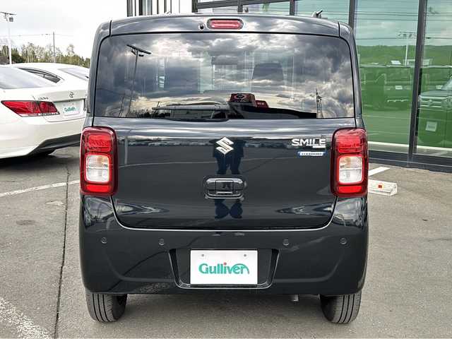 スズキ ワゴンＲ スマイル HYBRID S 新潟県 2023(令5)年 3.8万km ブルーイッシュブラックパール3 ・４WD/・寒冷地仕様/・社外メモリナビ/（CD&DVD&SD&USB&BT&ワンセグ）/・衝突軽減ブレーキ/・レーンキープアシスト/・横滑り防止/・両側パワースライド/・コーナーセンサー/・D/Nシートヒーター/・ベンチシート/・ドアミラーヒーター/・ETC/・プッシュスタート/・ハロゲンヘッドライト/・純正フロアマット/・純正ホイールキャップ付鉄ホイール