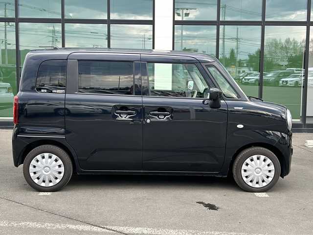 スズキ ワゴンＲ スマイル HYBRID S 新潟県 2023(令5)年 3.8万km ブルーイッシュブラックパール3 ・４WD/・寒冷地仕様/・社外メモリナビ/（CD&DVD&SD&USB&BT&ワンセグ）/・衝突軽減ブレーキ/・レーンキープアシスト/・横滑り防止/・両側パワースライド/・コーナーセンサー/・D/Nシートヒーター/・ベンチシート/・ドアミラーヒーター/・ETC/・プッシュスタート/・ハロゲンヘッドライト/・純正フロアマット/・純正ホイールキャップ付鉄ホイール