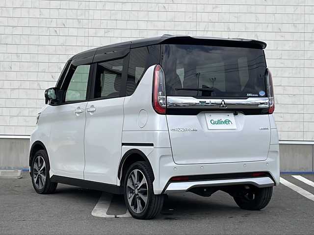 三菱 ｅＫクロススペース T 山形県 2021(令3)年 7.7万km アメジストブラック/シルキーホワイト 禁煙車/e-Assist/・衝突被害軽減ブレーキシステム（ＦＣＭ）/・車線逸脱警報システム（ＬＤＷ）/・オートマチックハイビーム（ＡＨＢ）/・後側方車両検知警報システム（ＢＳＷ／ＬＣＡ）/ハンズフリー片側パワースライド/社外ナビ(CD.DVD.BT.SD)/バックカメラ/ETC/パドルシフト/スマートキーｘ２/プッシュスタート/ＬＥＤヘッドライト