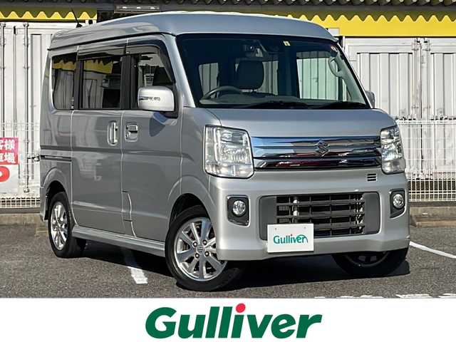 スズキ エブリィ ワゴン PZターボ スペシャル 愛知県 2016(平28)年 10.6万km シルキーシルバーメタリック 禁煙車//ワンオーナー車//メモリナビ//AM/FM/iPod/USB/SD/BT//フルセグ/CD/DVD//プリクラッシュセーフティー//左リアドアランニングステップ//両側パワースライドドア//スマートキー//プッシュスタート//オートヘッドライト//フォグランプ//ステアリングスイッチ//ドラレコ//純正ドアバイザー//純正フロアマット//保証書//取扱説明書