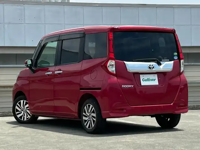 トヨタ ルーミー カスタムG S 静岡県 2018(平30)年 3.6万km マゼンタベリーマイカM スマートアシスト２/純正９型ＳＤナビ/フルセグＴＶ/ＤＶＤ再生/ＢＴオーディオ/全周囲カメラ/ドラレコ/ＥＴＣ/コーナーセンサー/クルーズコントロール/両側電動スライドドア/オートライト/ＬＥＤヘッドライト/純正１４ＡＷ