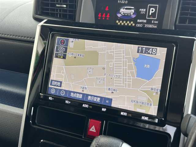 トヨタ ルーミー カスタムG S 静岡県 2018(平30)年 3.6万km マゼンタベリーマイカM スマートアシスト２/純正９型ＳＤナビ/フルセグＴＶ/ＤＶＤ再生/ＢＴオーディオ/全周囲カメラ/ドラレコ/ＥＴＣ/コーナーセンサー/クルーズコントロール/両側電動スライドドア/オートライト/ＬＥＤヘッドライト/純正１４ＡＷ