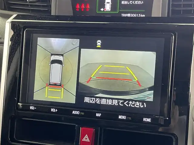 トヨタ タンク カスタムG－T 福井県 2020(令2)年 5.3万km ブラックマイカメタリック 純正ディーラーOP9インチSDナビ　 型式：NSZT-Y68T （FM/AM/BT/CD/DVD/TV）/全方位カメラ/純正ビルトインETC/両側パワースライドドア/シートヒーター（運転席＆助手席）/純正フロントリップ/純正アルミホイール/社外前後ドライブレコーダー/純正フロアマット/ABS/レーンキープアシスト/横滑り防止装置/オートライト/オートマチックハイビーム/前後コーナーセンサー/LEDヘッドライト/フロントフォグライト