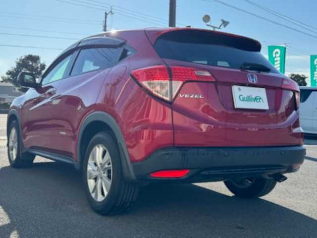 ホンダ ヴェゼル X ホンダセンシング 香川県 2016(平28)年 9万km 赤 社外ナビ（フルセグTV/CD/DVD/BT)/バックカメラ/アダプティブクルーズコントロール/標識認知機能/ドライブレコーダー/コーナーセンサー/アイドリングストップ/ビルトインETC/ハロゲンヘッドライト/オートライト/スペアキー