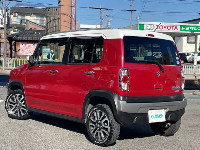 スズキ ハスラー Jスタイル Ⅱ ターボ 愛知県 2016(平28)年 10.8万km フェニックスレッドパール/ホワイト2トーンルーフ /社外メモリーナビ（MDV-D303）//地デジ・CD・SD//バックカメラ//ETC//HIDオートライト//クルーズコントロール//前席シートヒーター//デュアルカメラブレーキサポート//ルーフレール//革巻きステアリング//ドライブレコーダー//純正フロアマット//純正ドアバイザー//プッシュスタート//スマートキー//パドルシフト//保証書//取扱説明書//スペアキー