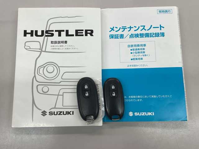 スズキ ハスラー Jスタイル Ⅱ ターボ 愛知県 2016(平28)年 10.8万km フェニックスレッドパール/ホワイト2トーンルーフ /社外メモリーナビ（MDV-D303）//地デジ・CD・SD//バックカメラ//ETC//HIDオートライト//クルーズコントロール//前席シートヒーター//デュアルカメラブレーキサポート//ルーフレール//革巻きステアリング//ドライブレコーダー//純正フロアマット//純正ドアバイザー//プッシュスタート//スマートキー//パドルシフト//保証書//取扱説明書//スペアキー