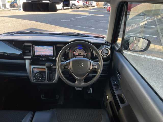 スズキ ハスラー Jスタイル Ⅱ ターボ 愛知県 2016(平28)年 10.8万km フェニックスレッドパール/ホワイト2トーンルーフ /社外メモリーナビ（MDV-D303）//地デジ・CD・SD//バックカメラ//ETC//HIDオートライト//クルーズコントロール//前席シートヒーター//デュアルカメラブレーキサポート//ルーフレール//革巻きステアリング//ドライブレコーダー//純正フロアマット//純正ドアバイザー//プッシュスタート//スマートキー//パドルシフト//保証書//取扱説明書//スペアキー