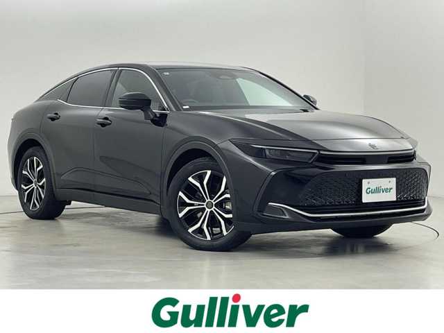 トヨタ クラウン クロスオーバー G 福岡県 2024(令6)年 3.2万km ブラック 純正１２．３型ナビ／フルセグTV　/全方位カメラ　/ワイヤレス充電　/デジタルインナーミラー　/ビルトインＥＴＣ２．０　/トヨタセーフティセンス　/レーダークルーズコントロール　/コーナーセンサー　/衝突軽減ブレーキ　/レーンキープ　/アクセル踏み間違い防止　/ブラインドスポットモニター　/ヘッドアップディスプレイ　/ハーフレザーシート　/純正１９インチＡＷ　/LEDヘッドライト