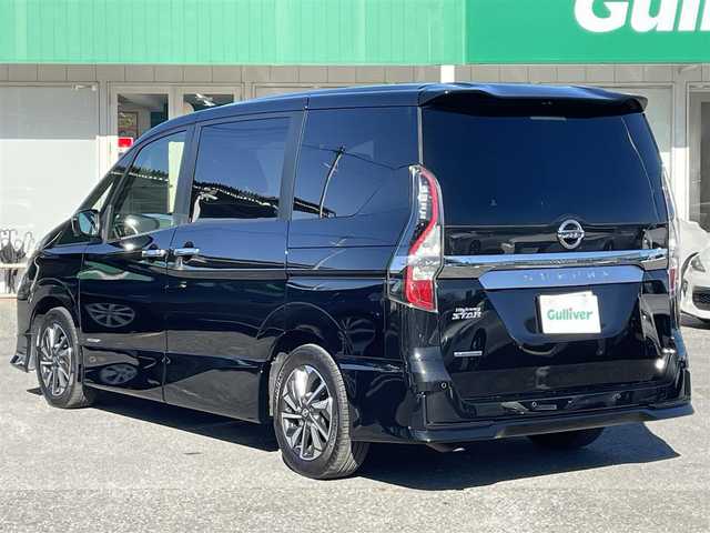 日産 セレナ ハイウェイスター G 山梨県 2020(令2)年 3.6万km ダイヤモンドブラック プロパイロット/レザーシート/純正10インチSDナビ【MM519D-L】/・CD/DVD/Blu-ray/MSV/Bluetooth/フルセグ/純正フリップダウンモニター/アラウンドビューカメラ/ハンズフリーオートスライドドア/インテリジェントルームミラー/インテリジェントパーキングアシスト/インテリジェントキー/ステアリングヒーター/前席シートヒーター/エマージェンシーブレーキ/レーンキープアシスト/ブラインドスポットモニター/前後コーナーセンサー/フロントスポイラー/純正LEDヘッドライト/フォグランプ/純正ドライブレコーダー【DJ4-D】/ETC/本革巻きステアリング/純正16インチアルミホイール/サイド＆カーテンエアバッグ/新車保証書＆取扱説明書