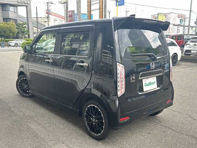 ホンダ Ｎ ＷＧＮ カスタム Lターボ 福井県 2024(令6)年 0.6万km クリスタルブラックパール スマートキー/プッシュスタート/クルーズコントロール/ステアリングスイッチ/アイドリングストップ/プリクラッシュ/横滑り防止/レーンガイド/パドルシフト/前後ドライブレコーダー/ETC/LEDヘッドライト/オートライト/フォグランプ/フルレザーシート/シートヒーター/ナノe/オートブレーキホールド/純正フロアマット/純正バイザー/電動格納ミラー