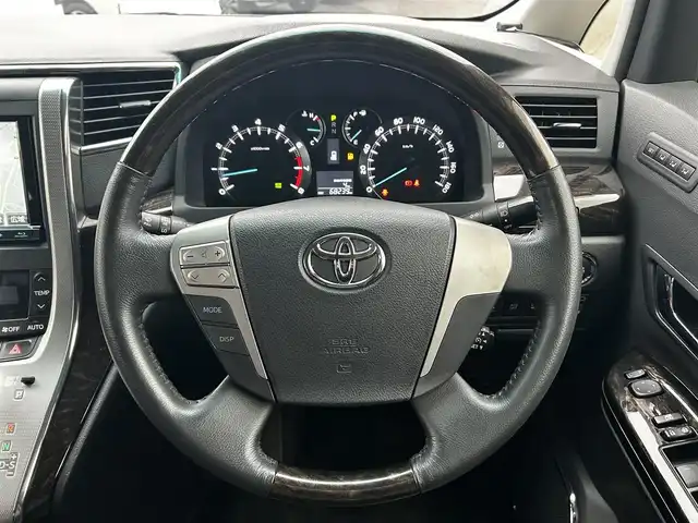トヨタ ヴェルファイア 3．5Z Gエディション 福島県 2013(平25)年 6.9万km ホワイトパールクリスタルシャイン 純正ＨＤＤナビ/（ＮＨＢＡ－Ｘ６２Ｇ）/地デジ/バックモニター/フリップダウンモニター/（Ｖ１１Ｔ－Ｒ６２Ｃ）/両側電動スライドドア/記録簿６枚/本革シート/シートヒーター/AFS/Fモデリスタスポイラー/ビルトインETC/社外20AW/新車時保証書/取扱説明書