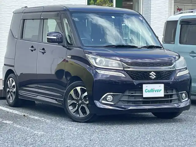 スズキ ソリオ バンディット HV MV 千葉県 2016(平28)年 6.2万km ミッドナイトバイオレットメタリック ８型ナビＡＶＩＣ－ＲＬ９９　両側電動スライドドア　シートヒーター　ビルトインＥＴＣ　ＢＴ　フルセグＴＶ　ＤＶＤ ステアリングスイッチ　オートライト　ＨＩＤ スマートキー アイドリングストップ 15AW