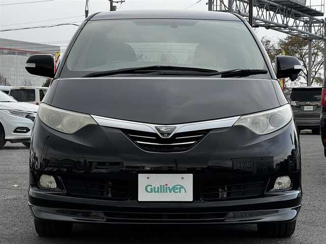 トヨタ エスティマ ハイブリッド G 道央・札幌 2006(平18)年 14.4万km ブラック ４WD/寒冷地仕様/純正HDDナビ/AM/FM/CD/DVD/ワンセグ/純正フリップダウンモニター/横滑り防止装置/クルーズコントロール/バックカメラ/サイドカメラ/フロントカメラ/SNOWMODE/EVMODE/両側パワースライドドア/D席パワーシート/革巻きステアリング/ワイパーデアイサー/AC100V/プッシュスタート/スマートキー/キセノンヘッドライト/オートライト/フォグランプ/電動格納ミラー/ウィンカーミラー/純正フロアマット/スペアキー/社外エンジンスターター