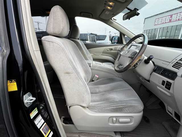 トヨタ エスティマ ハイブリッド G 道央・札幌 2006(平18)年 14.4万km ブラック ４WD/寒冷地仕様/純正HDDナビ/AM/FM/CD/DVD/ワンセグ/純正フリップダウンモニター/横滑り防止装置/クルーズコントロール/バックカメラ/サイドカメラ/フロントカメラ/SNOWMODE/EVMODE/両側パワースライドドア/D席パワーシート/革巻きステアリング/ワイパーデアイサー/AC100V/プッシュスタート/スマートキー/キセノンヘッドライト/オートライト/フォグランプ/電動格納ミラー/ウィンカーミラー/純正フロアマット/スペアキー/社外エンジンスターター